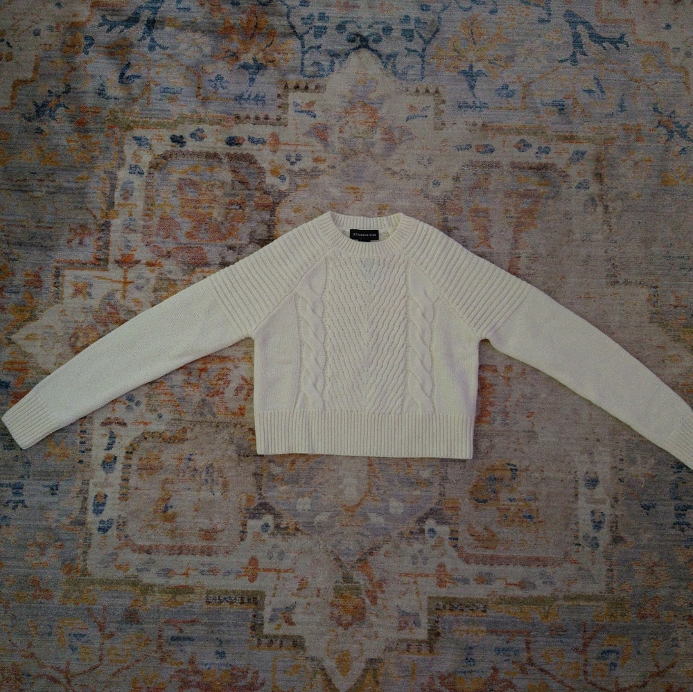 Stylestalker White Cropped Sweater